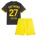 Günstige Borussia Dortmund Karim Adeyemi #27 Babykleidung Auswärts Fussballtrikot Kinder 2023-24 Kurzarm (+ kurze hosen)